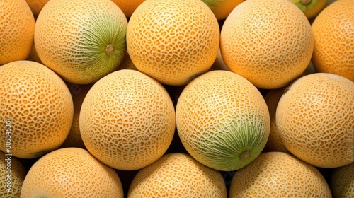 display hokkaido melon cantaloupe In the second photo