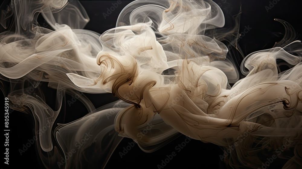 Fototapeta premium surreal silver smoke
