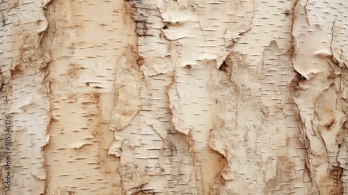 bark birch In the second photograph photo