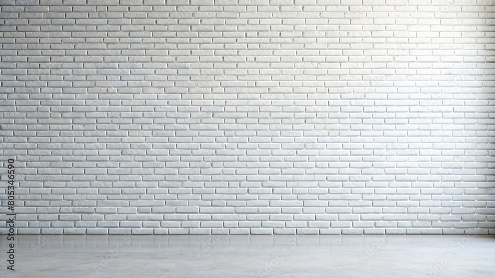 white bricks wall background.  indoors in daylight