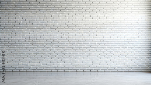 white bricks wall background.  indoors in daylight