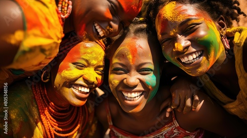 melanated dark skin In the second photograph photo