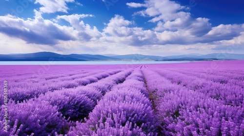 blooms purple field