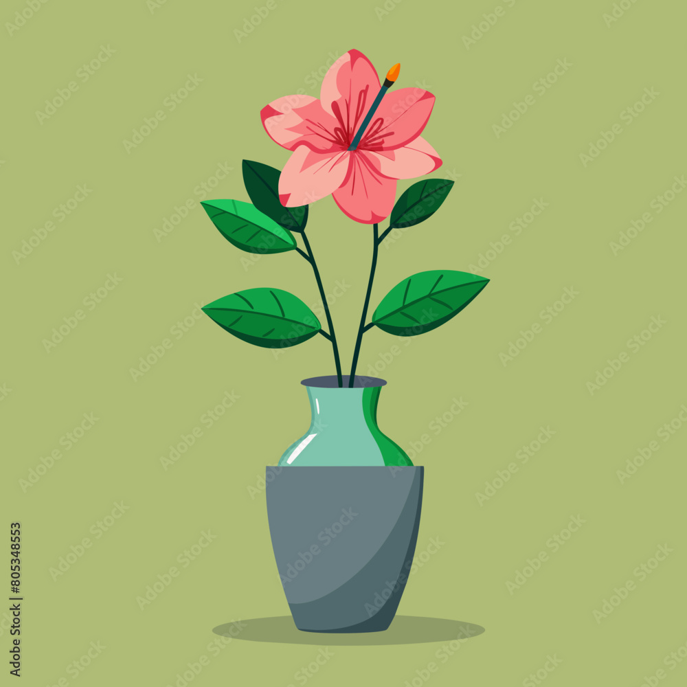 flower on the vase vector illustration flower on the vase vector illustration