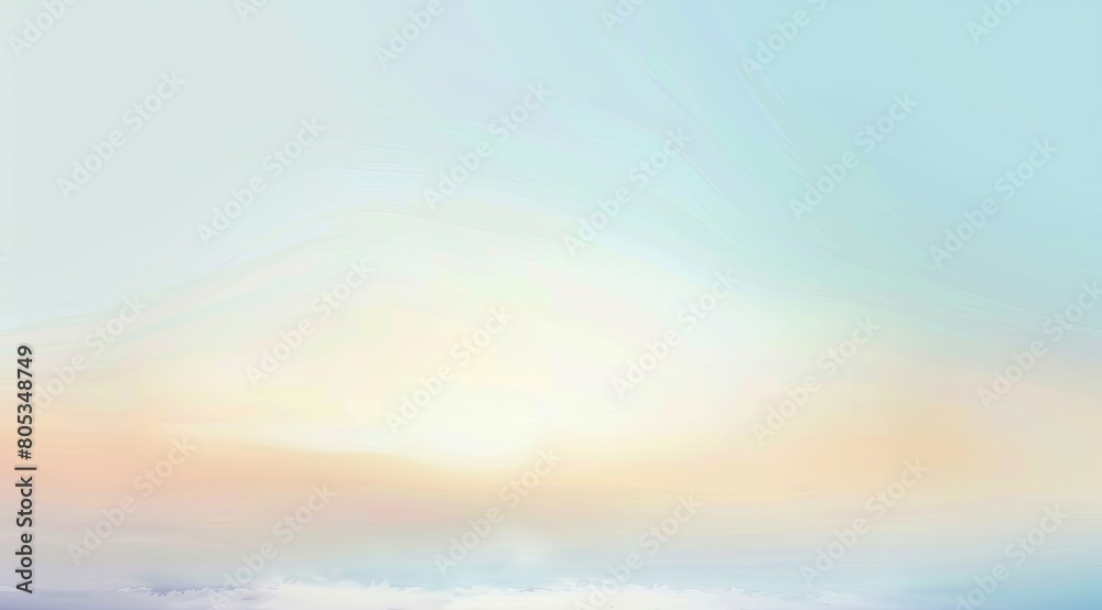 A gentle abstract background with pastel colors mimicking a tranquil morning sky