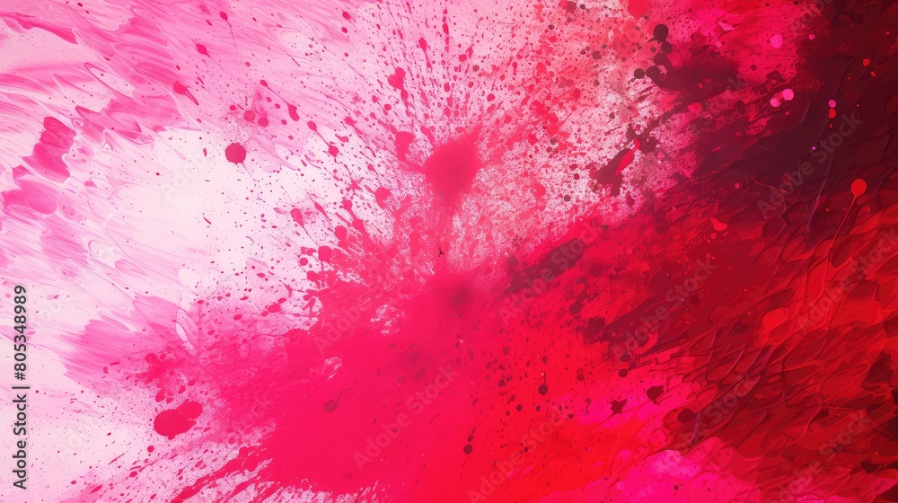 splatters red and pink spray paint background