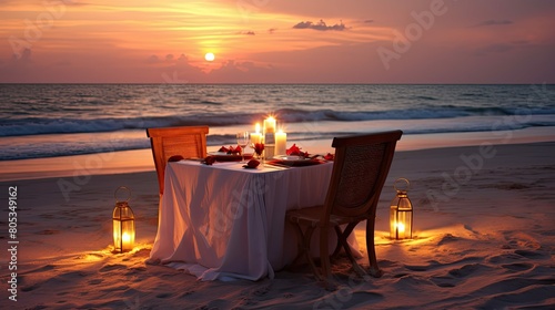 ambiance candle light dinner