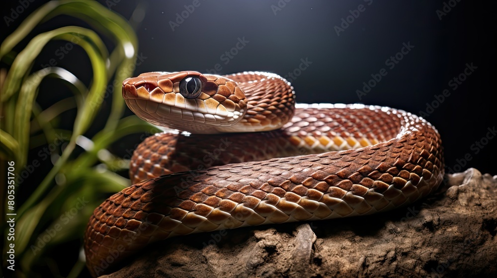 Fototapeta premium reptile brown tree snake