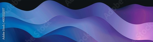 A digital abstract design with a smooth wave pattern in shades of blue and purple, giving a calm and modern vibe photo