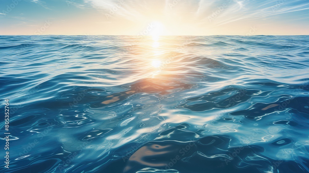 Fototapeta premium light sun rays ocean