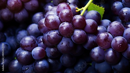 cluster big grape background © vectorwin