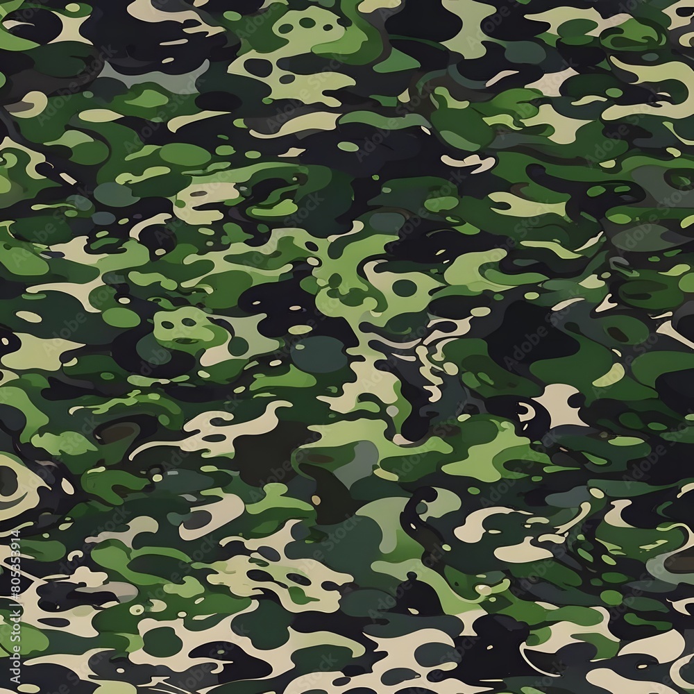 Vector camouflage pattern army uniform texture, modern street print Vector camouflage pattern army uniform texture, modern street print