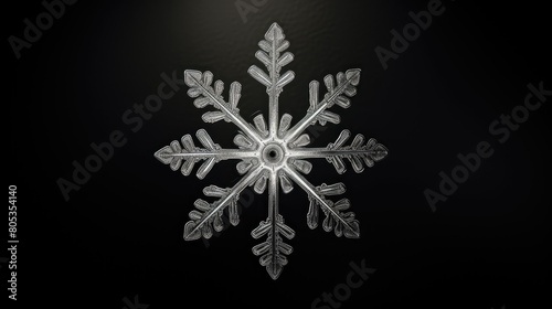 cold silver snowflake