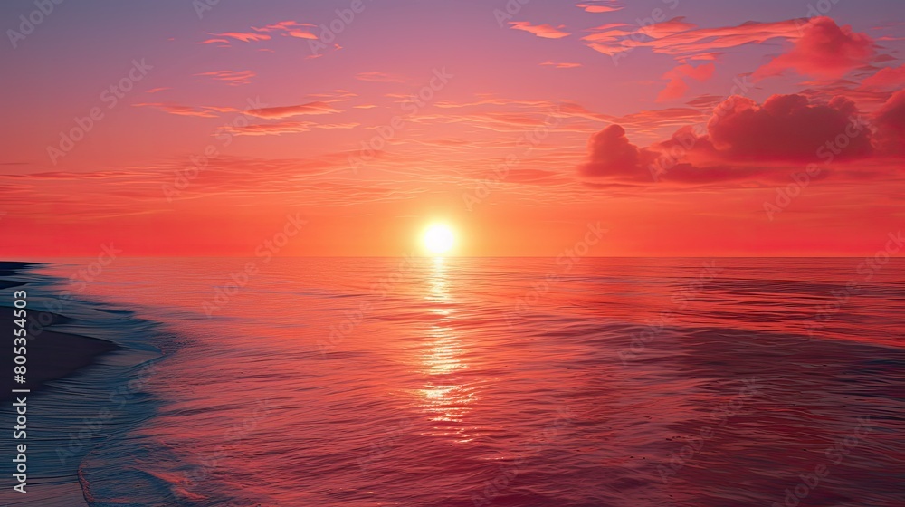 Fototapeta premium pink sun emoji