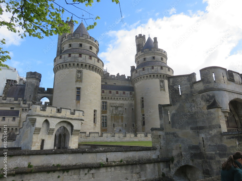 Château de Pierrefonds, Oise, Fôret de Compiègne, Hauts-de-France, France, Viollet le Duc