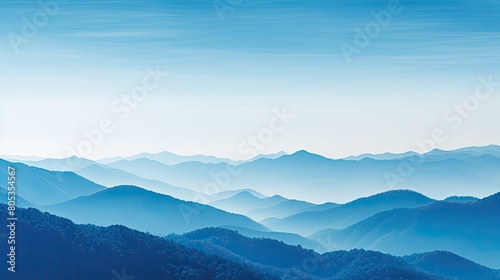 mountain gradient light blue