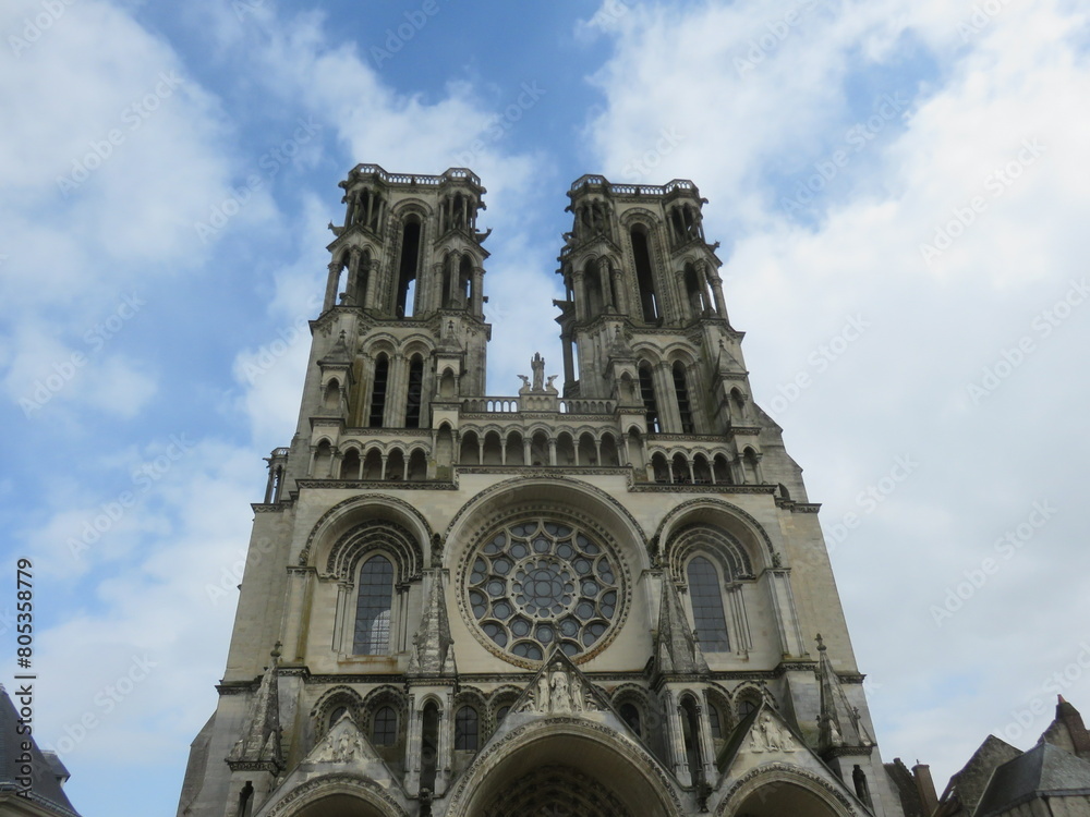 Cathédrale de Laon, Aisne, Hauts-de-France, France, cité médiévale