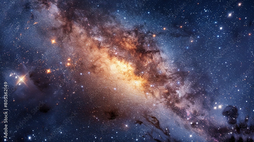 Celestial universe with stars and galaxies Celestial universe with stars and galaxies