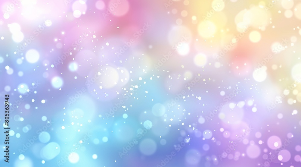 Pastel bokeh bubbles varying in sizes scattered across a beautiful gradient from pink to blue