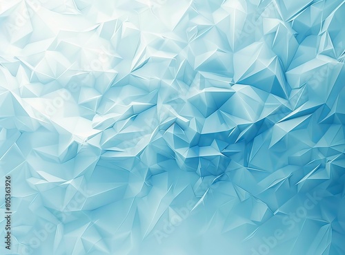 This image showcases a mesmerizing abstract low poly texture in various shades of blue, creating a sense of calm and tranquility
