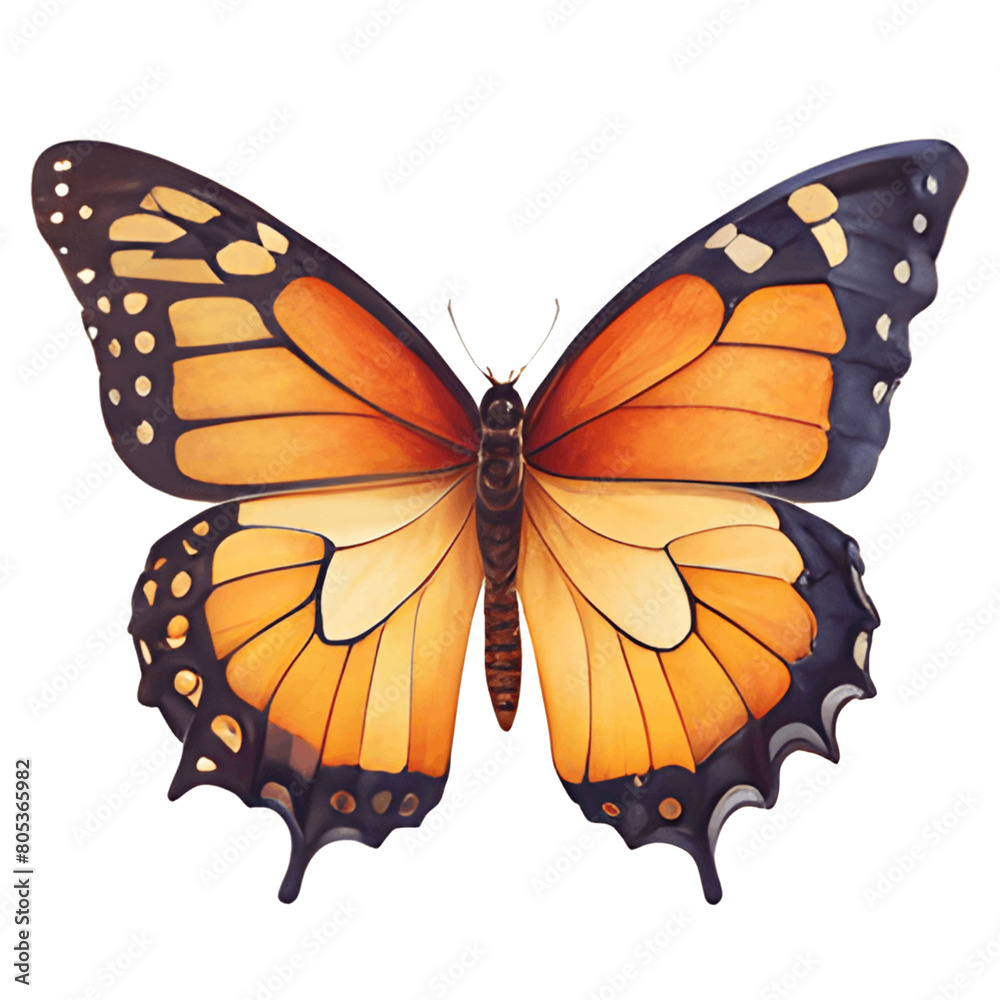 butterfly isolated on white ai generated. butterfly isolated on white ai generated.