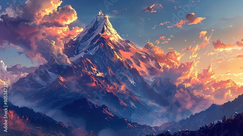 Breathtaking Mountain wallpaper © pixelwallpaper
