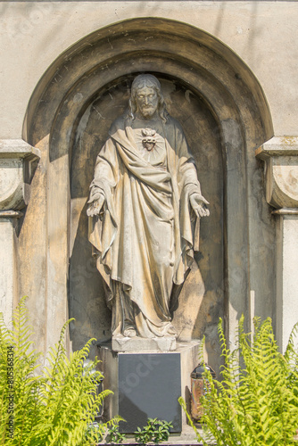 Friedhof, Grabstein, Statue	