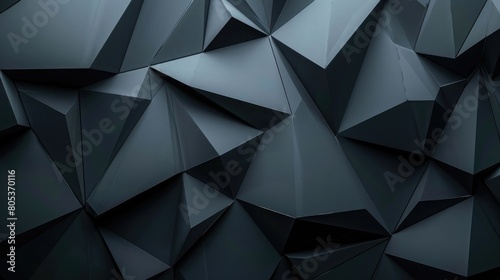 Bunch of dark geometric shapes unique background