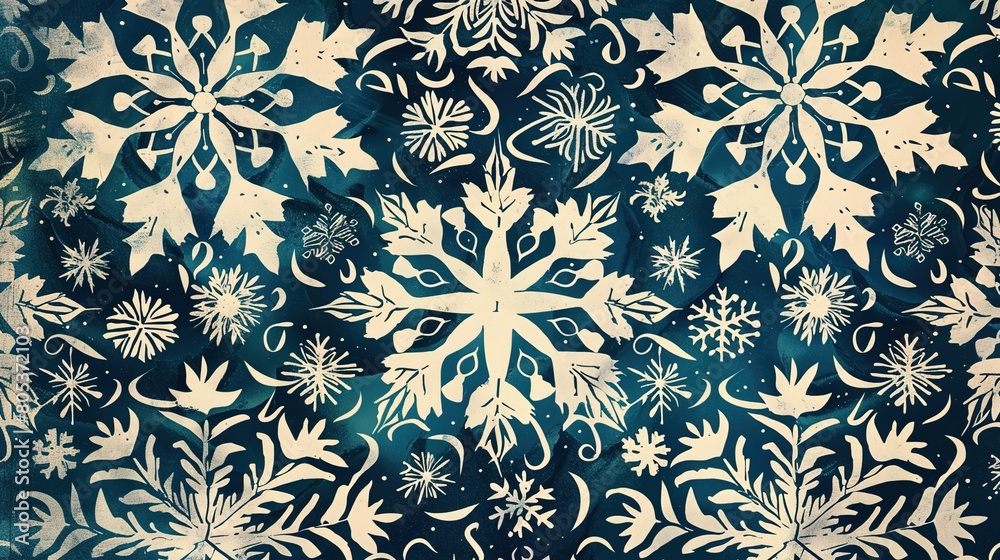 Winter pattern background Winter pattern background