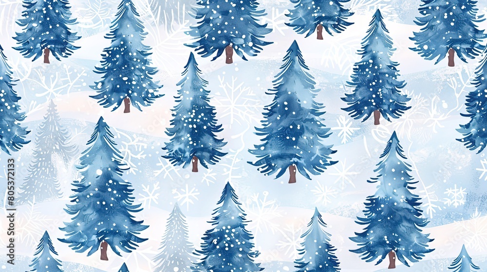 Winter pattern background