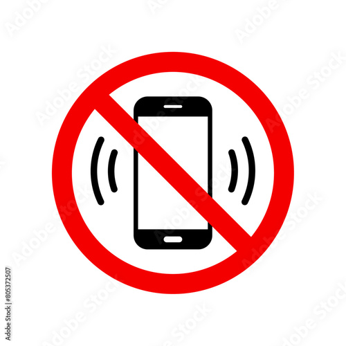 No ringing phones sign