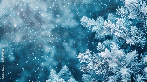Snowflake winter background © pixelwallpaper