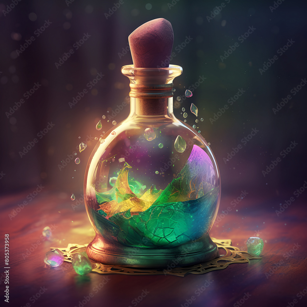 magic potion bottle generative ai magic potion bottle generative ai