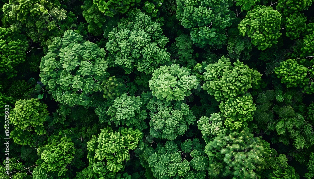 Aerial Top View of Green Trees in Forest - Drone Perspective of Nature's Carbon Capture Aerial Top View of Green Trees in Forest - Drone Perspective of Nature's Carbon Capture