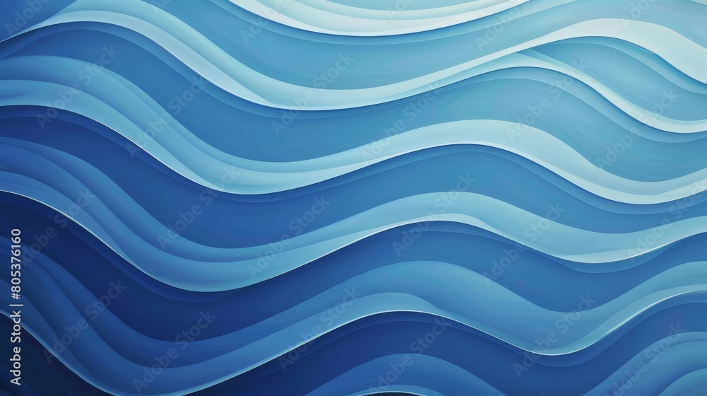 Fototapeta premium Blue and white abstract waves