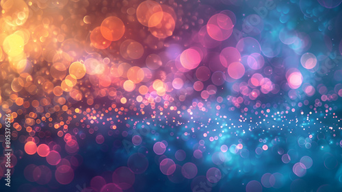 destellos de luz reflejos de luz fondo de noche con movimiento y armonía decoraciones de fiesta  fondo iluminado con tonos coloridos efecto con blur  photo