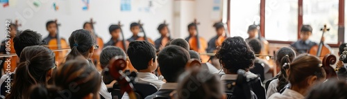 Musical Instruments Industry providing instruments and music education programs to underprivileged schools to foster talent photo