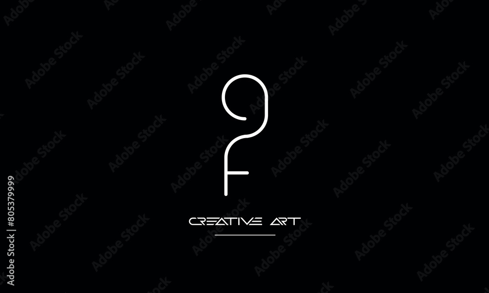 GF, FG, G, F abstract letters logo monogram GF, FG, G, F abstract letters logo monogram