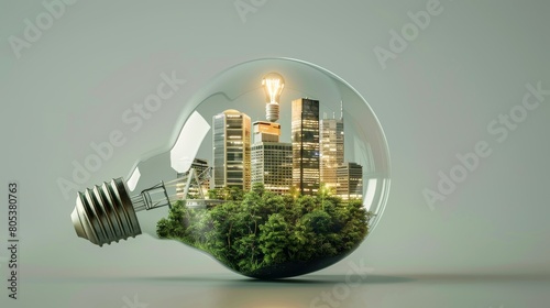 Future City in a Bulb.