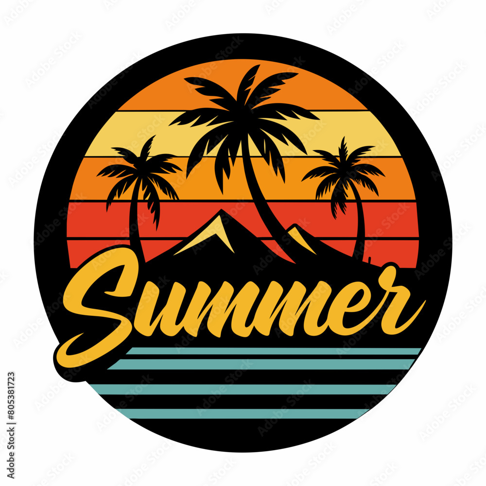 Summer vibes vector illustration. This is an editable file. Summer vibes vector illustration. This is an editable file.