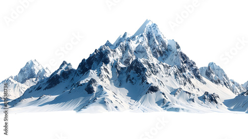 snow covered mountains ,generative ai photo