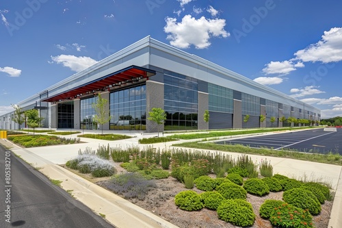 Virtual tours of LEED-certified (Leadership in Energy and Environmental Design) warehouses designed with sustainable features such as green roofs, passive heating and cooling systems