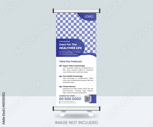 Roll-up banner design for business