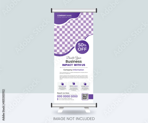 Creative dl flyer design, roll-up banner, display banner,