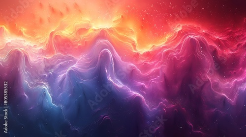 Abstract Wallpaper Design with Vibrant Rainbow Colors