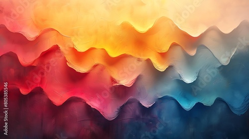 Abstract Wallpaper Design with Vibrant Rainbow Colors