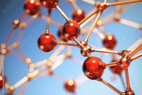 Dynamic Structure neural molecule. Medical education. Generate Ai © juliars