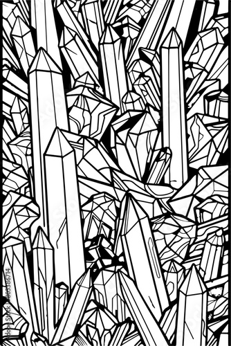 Coloring Book, Malbuchseite, Black and White Vector Graphic zum ausmalen