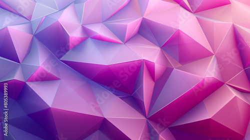abstract polygonal design of magenta and lavender, ideal for an elegant abstract background