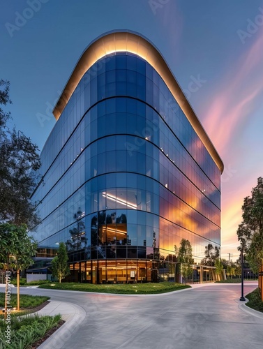 Brisbane, CA, USA  May 1, 2022 Exterior view of the office of Bristol Myers Squibb BMS, an American multinational pharmaceutical company, in Brisbane, California photo